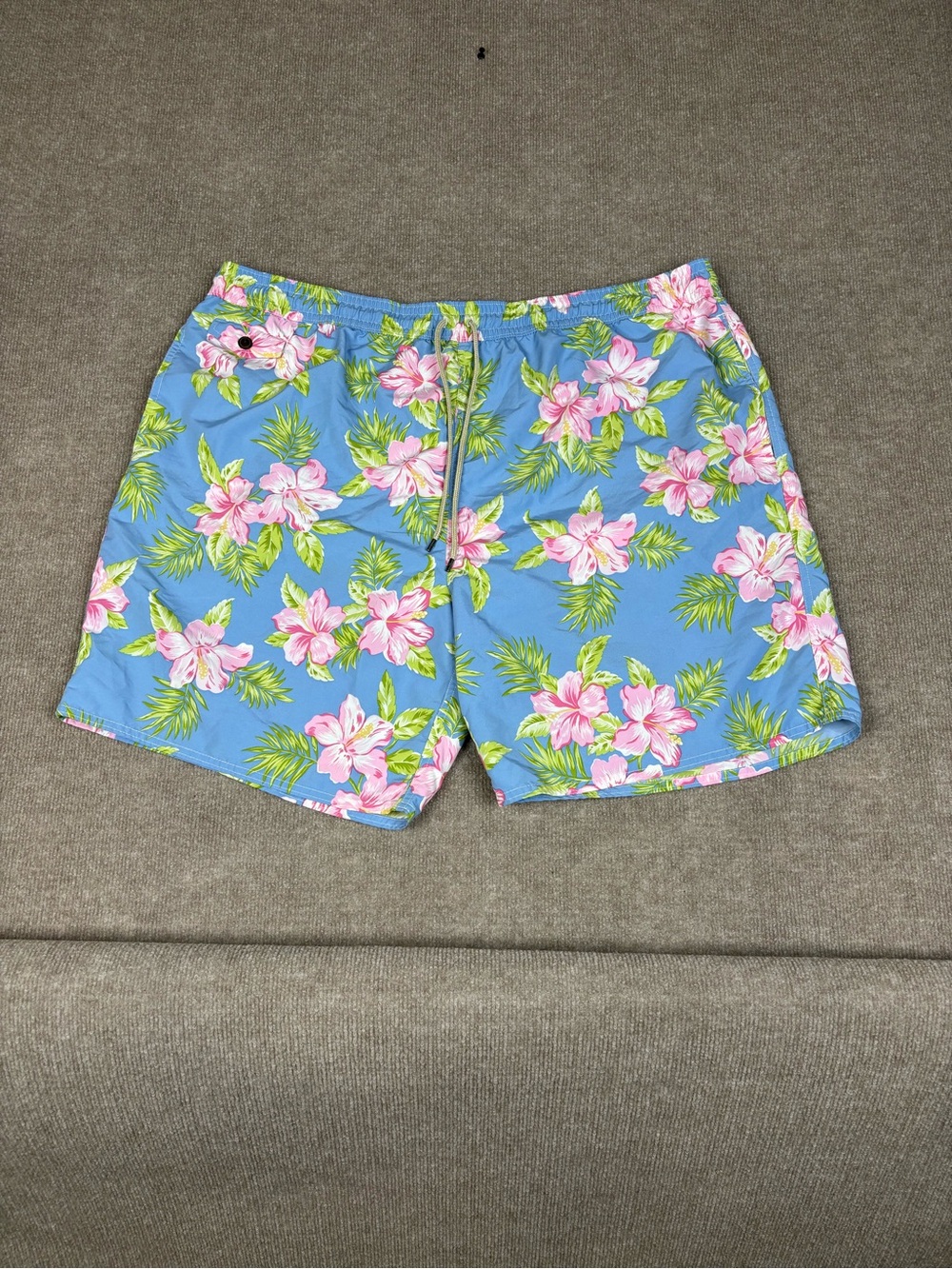 Polo Ralph Lauren Swim Trunks Mens 4XB Floral Big 4X Mesh Lined Pony Drawstring